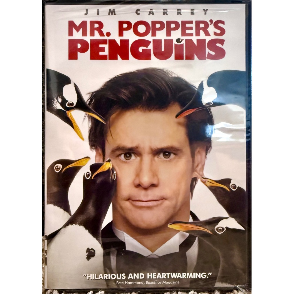 20th Century Fox Mr. Poppers Penguins DVD NEW Jim Carrey PG